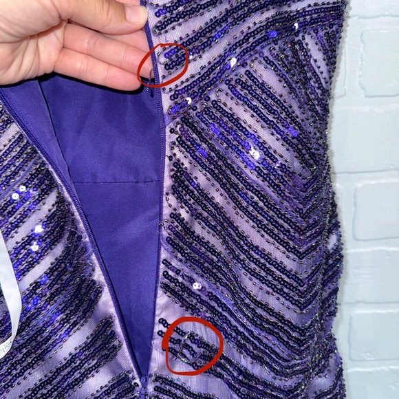 NEW Le Gala by Mon Cheri Beaded Mermaid Strapless Dress Special Occasion Gown - Picture 15 of 15